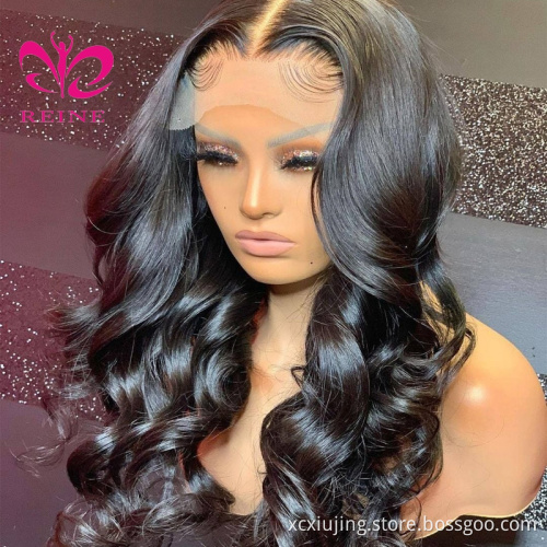 REINE  double drawn human hair HD lace front wigs natural,blonde lace front wig human hair,13*4 lace frontal wig human hair